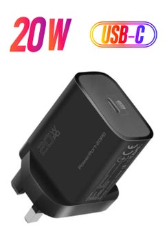 20W USB-C Charger with Power Delivery, Ultra-Compact Fast Charge Type-C Wall Adapter with USB-C Power Delivery for iPhone 12/12 Mini/12 Pro/12 Pro Max, iPad Pro, PowerPort20PD-