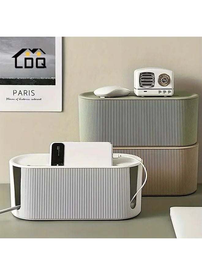 صندوق إدارة الكابلات الأخضر مع توافق شريط الطاقة USB هاب - Image 2