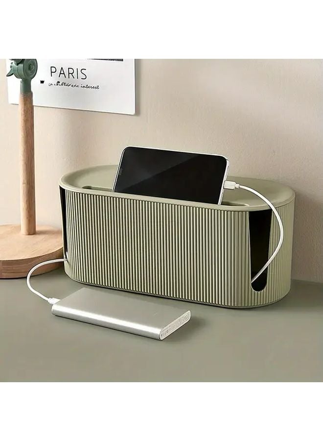 صندوق إدارة الكابلات الأخضر مع توافق شريط الطاقة USB هاب - Image 5