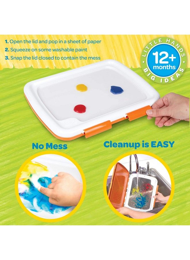 Crayola محطة طلاء الأصابع القابلة للغسيل ، طلاء أصابع أقل فوضى للأطفال الصغار ، هدية للأطفال - Image 4