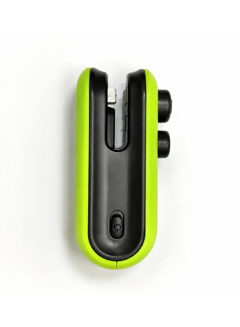 Portable Mini Bag Sealer with Cutter, USB-C Rechargeable Handheld Plastic Food Sealing Machine, Green - Image 1