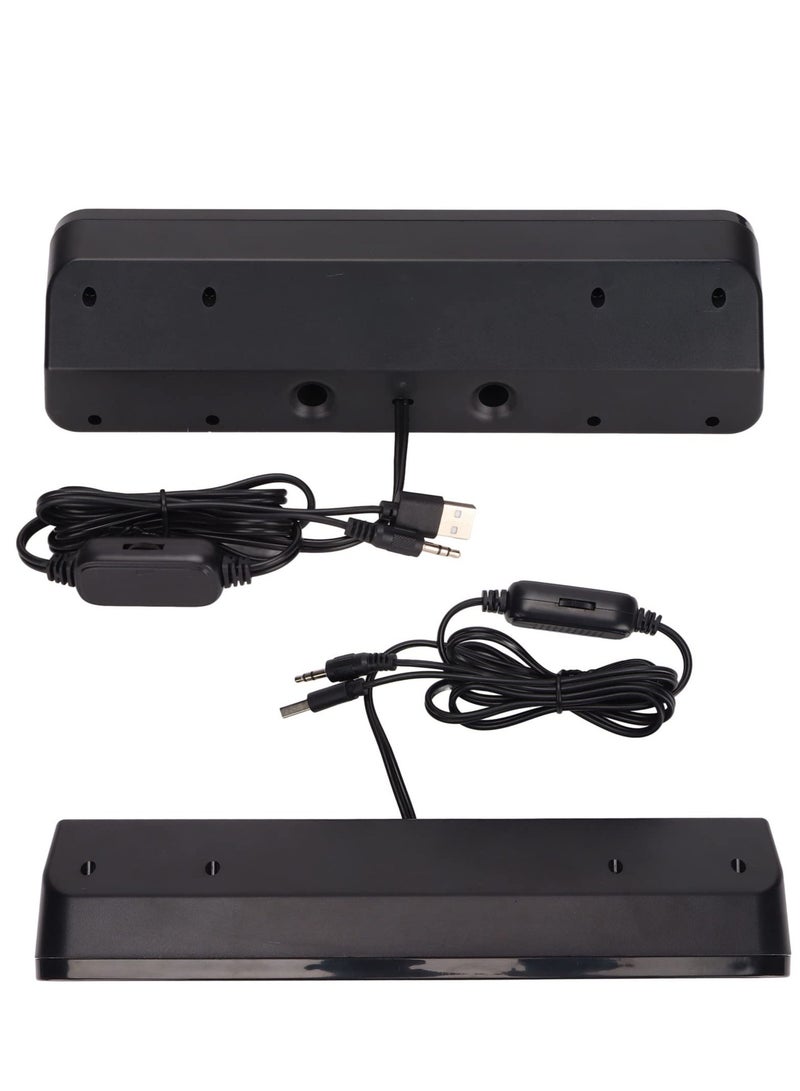 Wired Soundbar with Subwoofer, USB HiFi 360 Degree Stereo Speaker, Home Theater Surround Sound System for TV and Gaming - Image 4