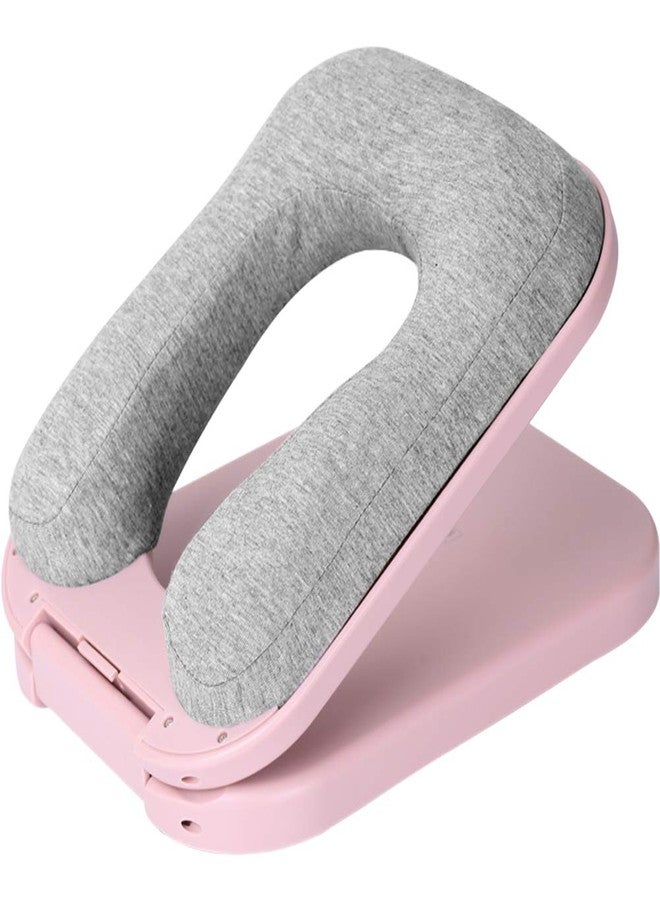 Kelendle Desk Nap Sleeping Face Pillow Foldable Portable Memory Foam Travel Pillow for 6-16 Years Old Kids Student for Ergonomic Head Support for Office School Library Airplanes (Pink) - Image 1
