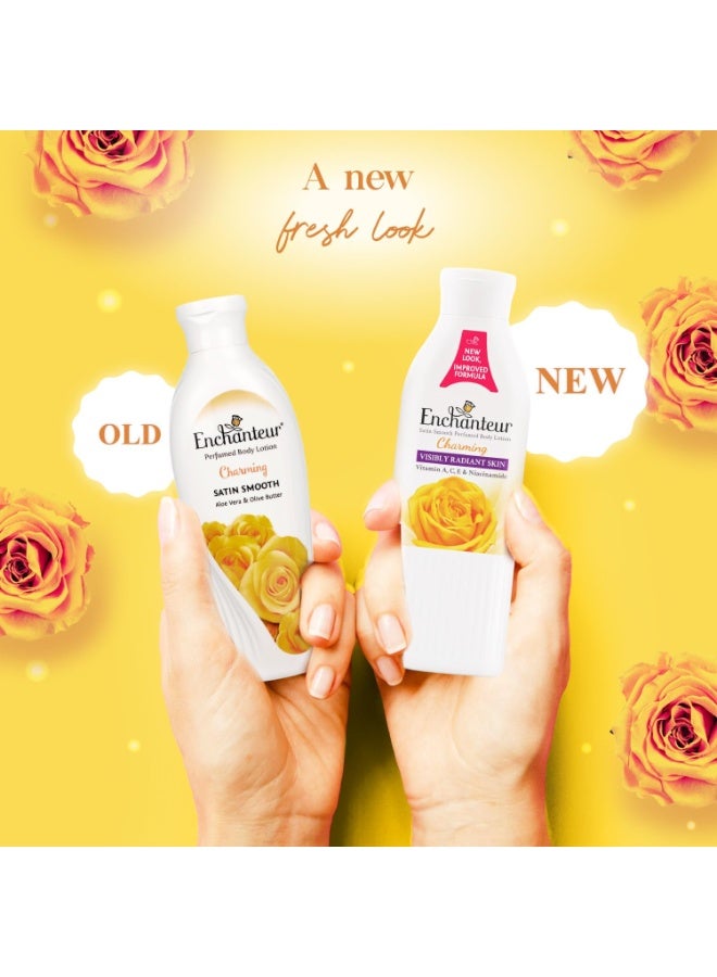 انشانتر لوشن شارمنج المعطر للجسم من انشانتور، 250 مل، مع خلاصة الصبار وزبدة الزيتون لبشرة ناعمة وحريرية - Image 5