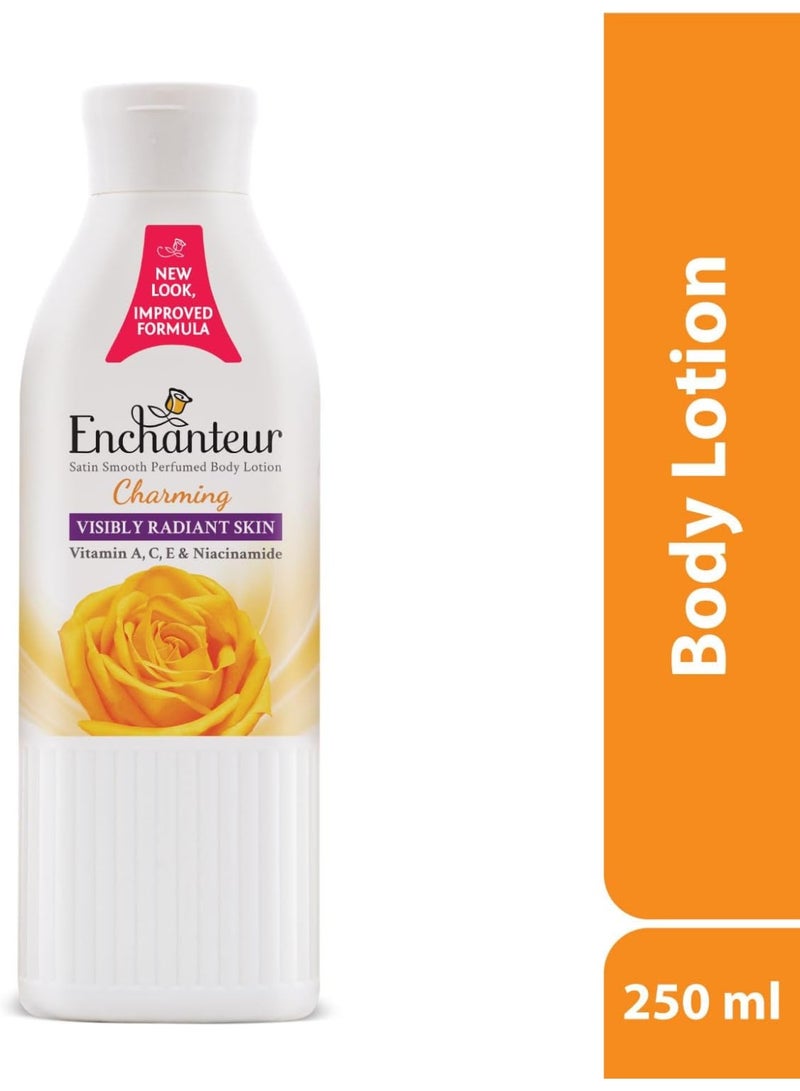 انشانتر لوشن شارمنج المعطر للجسم من انشانتور، 250 مل، مع خلاصة الصبار وزبدة الزيتون لبشرة ناعمة وحريرية - Image 3