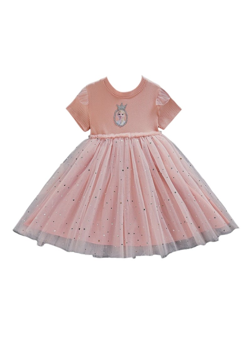 D'Daniela Ribbed Tulle Dress - Image 1