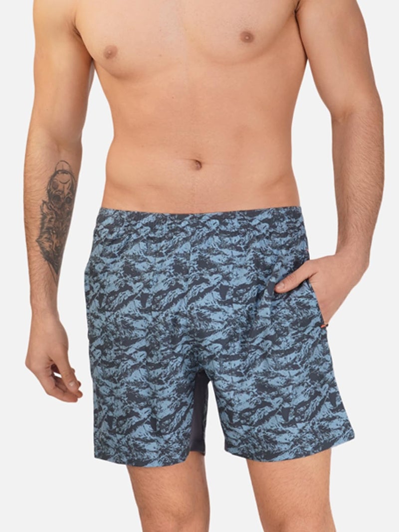 NEVER LOSE Mens 5" Swim Trunks with Zipper Pockets Quick Dry Beach Board Shorts for Men Swimsuit Swimwear with Mesh Lining (XX-Large, 2050A) - Image 3