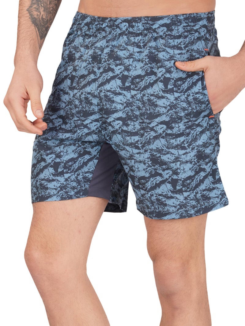 NEVER LOSE Mens 5" Swim Trunks with Zipper Pockets Quick Dry Beach Board Shorts for Men Swimsuit Swimwear with Mesh Lining (XX-Large, 2050A) - Image 1