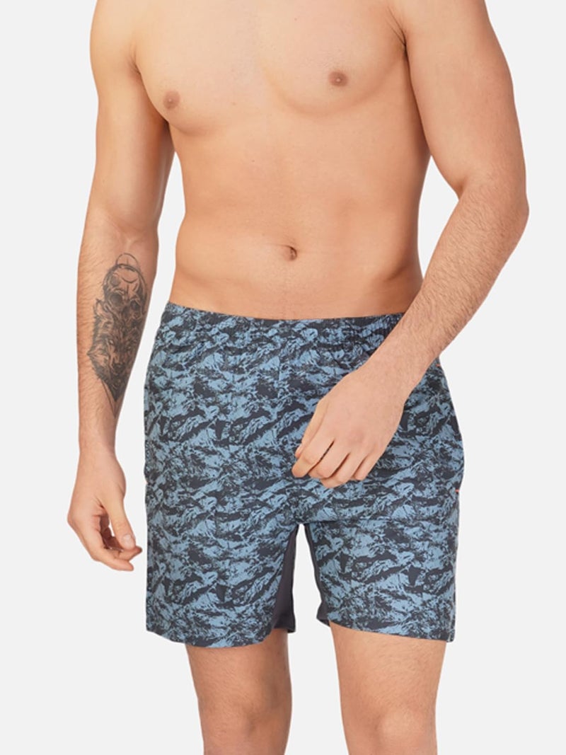NEVER LOSE Mens 5" Swim Trunks with Zipper Pockets Quick Dry Beach Board Shorts for Men Swimsuit Swimwear with Mesh Lining (XX-Large, 2050A) - Image 2
