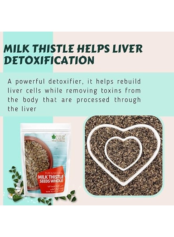BLISS OF EARTH Organic Milk Thistle Seeds 2x200g - Image 4