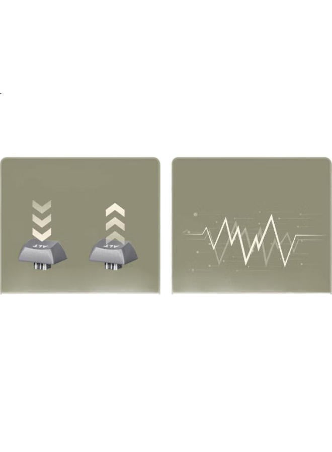 Aigo Mechanical Feel Keyboard, 108 Keys, Full-Size Layout, Colorful Lighting, Wired Connection, Quiet Operation, Suitable For Office And Gaming, Compatible With Desktop Computers, Universal Keyboard, Fg108, Milk Coffee Color - Image 2