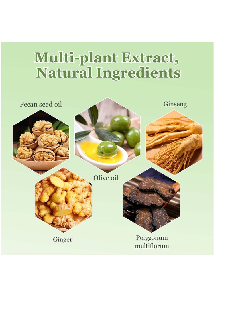 SYOSI Natural Plant Hair Dye, 20ml 10Packs/Box Botanical Bubble Plant Hair Dye, Hair Dye for Hair Coverage, Natural Plant Hair Dye Shampoo, Fruitcolor Hair Dyeing Cream, for Women Men (Chestnut Brown) - Image 5