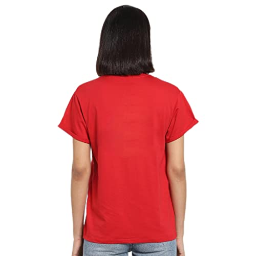 Bewakoof Women's Graphic Printed 100% Cotton T-Shirt - Boyfriend Fit, Round Neck, Half Sleeve - Image 2