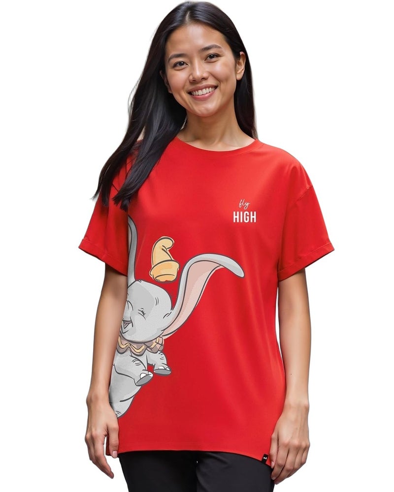 Bewakoof Women's Graphic Printed 100% Cotton T-Shirt - Boyfriend Fit, Round Neck, Half Sleeve - Image 1