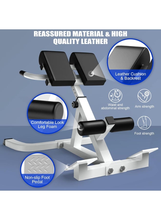 XiuWoo Roman Chair,Back Extension Bench,Multi Functional Ab Bench, Hyperextension Bench Abdominal Exercise, Leg Strength Trainer Home Men Women Full Body - Image 3