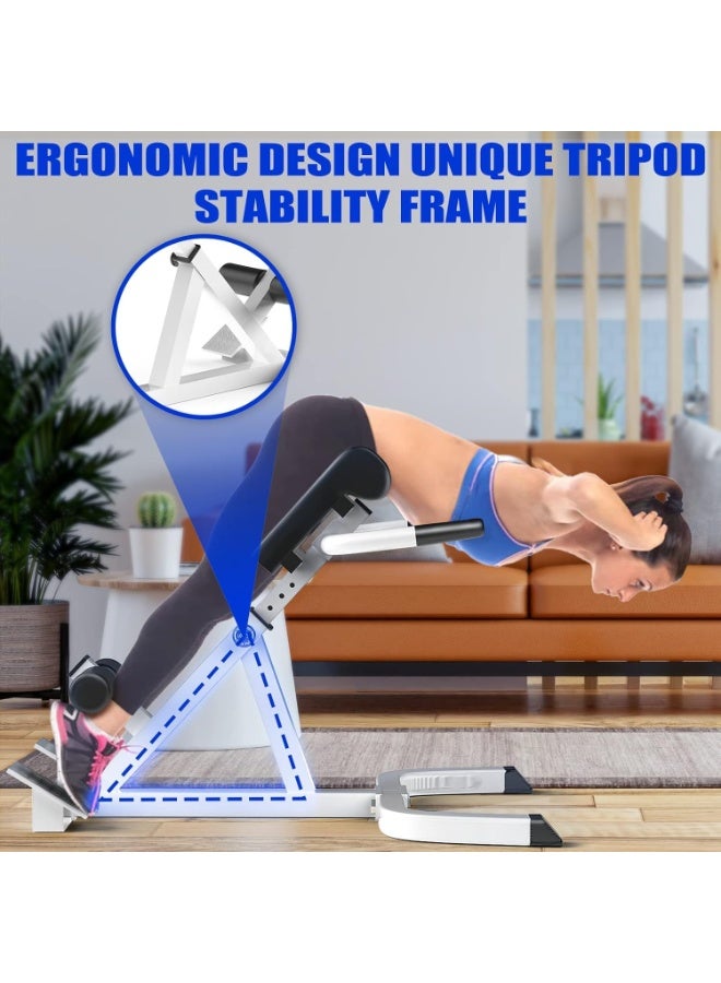 XiuWoo Roman Chair,Back Extension Bench,Multi Functional Ab Bench, Hyperextension Bench Abdominal Exercise, Leg Strength Trainer Home Men Women Full Body - Image 2