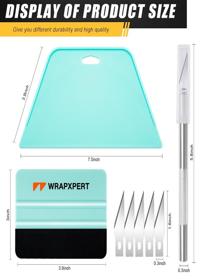 WRAPXPERT Wallpaper Smoothing Tool,Wallpaper Tool Kit for Peel and Stick Wallpaper Hanging,Vinyl Backsplash Tile,Bathroom,Window Film - Image 2