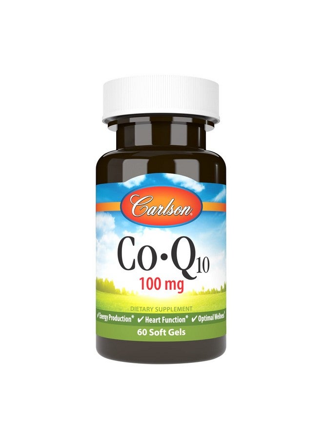Carlson كارلسون - كيو-10، 100 ملغ، إنتاج الطاقة ووظيفة القلب، 60 كبسولة لينة - Image 1