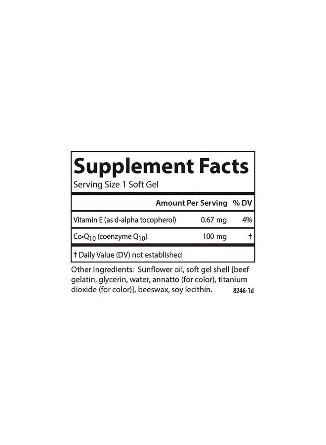 Carlson كارلسون - كيو-10، 100 ملغ، إنتاج الطاقة ووظيفة القلب، 60 كبسولة لينة - Image 4