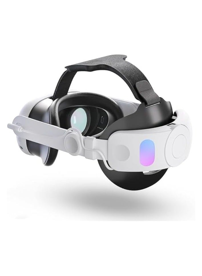 بروماس حزام رأس Promass مع حزمة بطارية لـ Quest 3: استبدال حزام Elite بقدرة 6000 مللي أمبير في الساعة، ملحقات VR لحزام الرأس القابل للتعديل لـ Quest 3 - Image 1