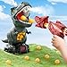 JUKUDAHU Dinosaur Shooting Boy Toys for Kids Age 3 4 5 6 7 8 Moveable Shooting Game with Scoreboard Light Sound 12 Foam Balls Boy Toddler Toys 57 68 810 Competition Game Gifts Dark Green - Image 2