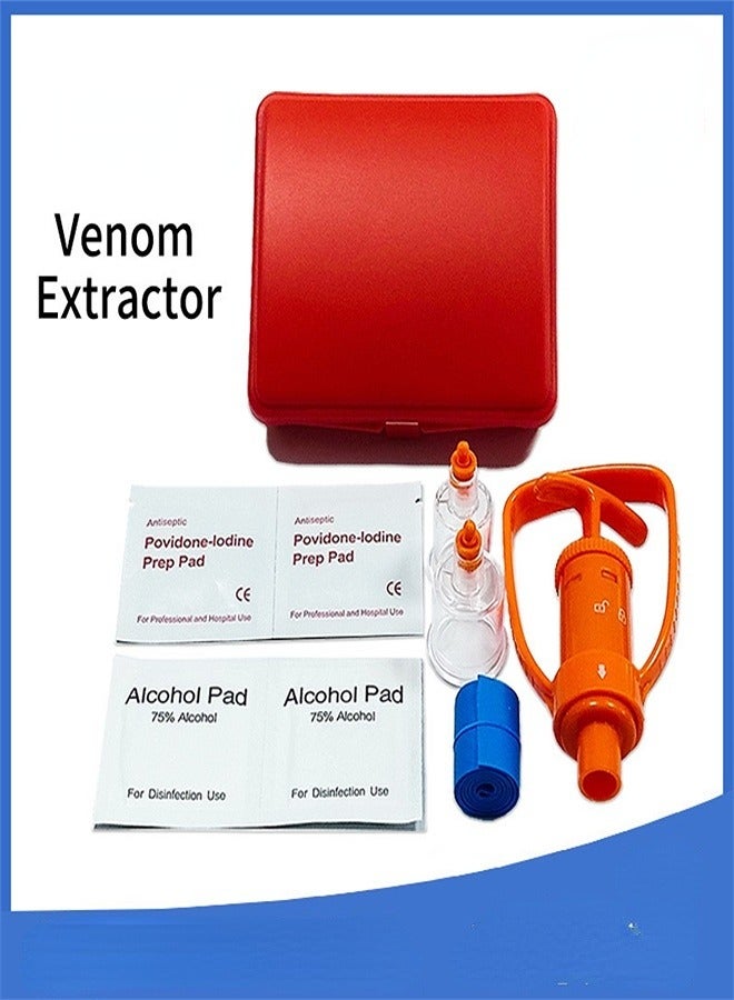 Generic Venom Extractor Snake Bite Kit Camping Hiking and Backpacking First Aid Supplies Bite Extractor Kit Equipped with Cardiopulmonary Resuscitation Mask - Image 1