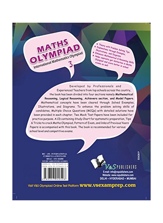 null - International Maths Olympiad - Class 3 Wth CD - Image 1