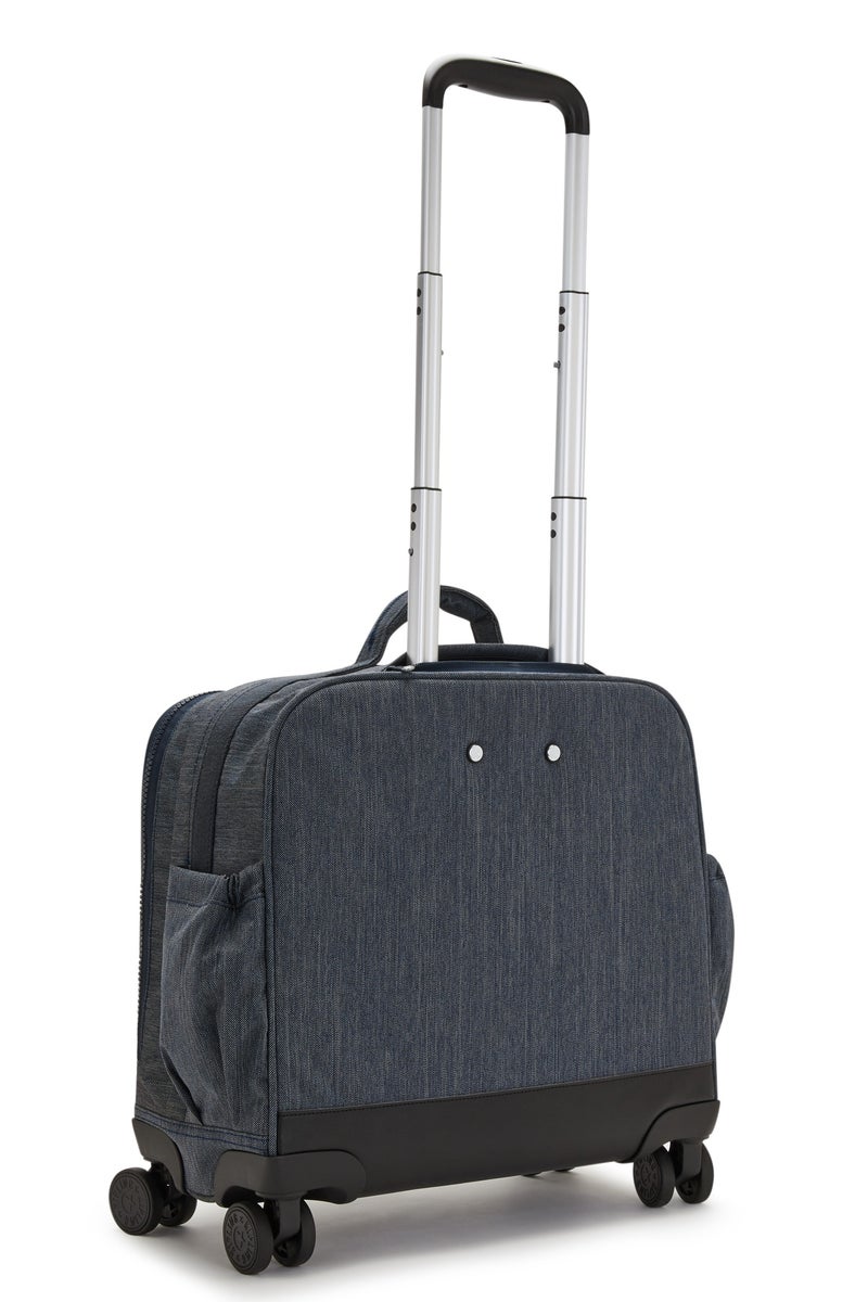 kipling Kipling New Storia Kids' 4-Wheeled School Trolley Bag with 15.6 inch Laptop Compartment Solar Blue Navy - Image 2