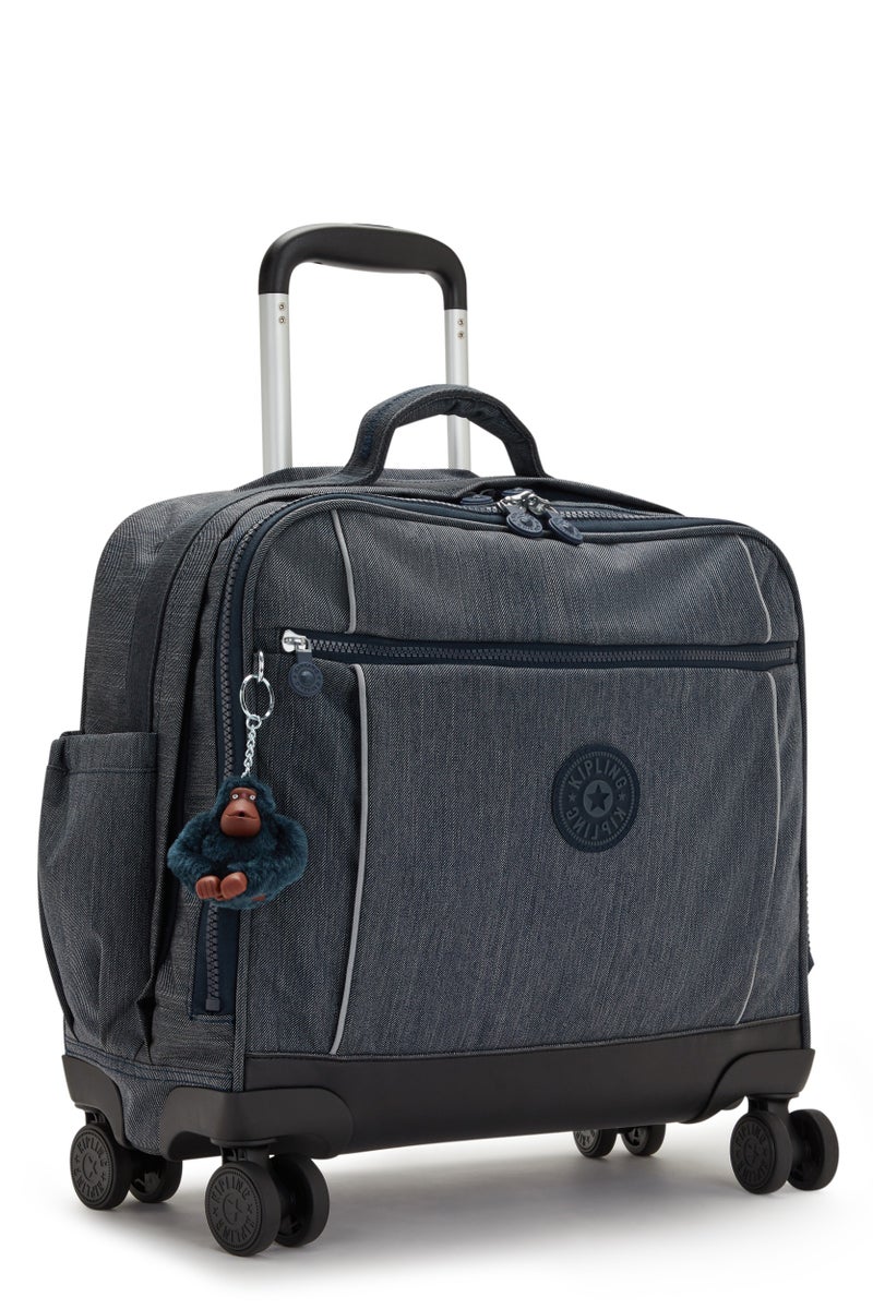 kipling Kipling New Storia Kids' 4-Wheeled School Trolley Bag with 15.6 inch Laptop Compartment Solar Blue Navy - Image 4