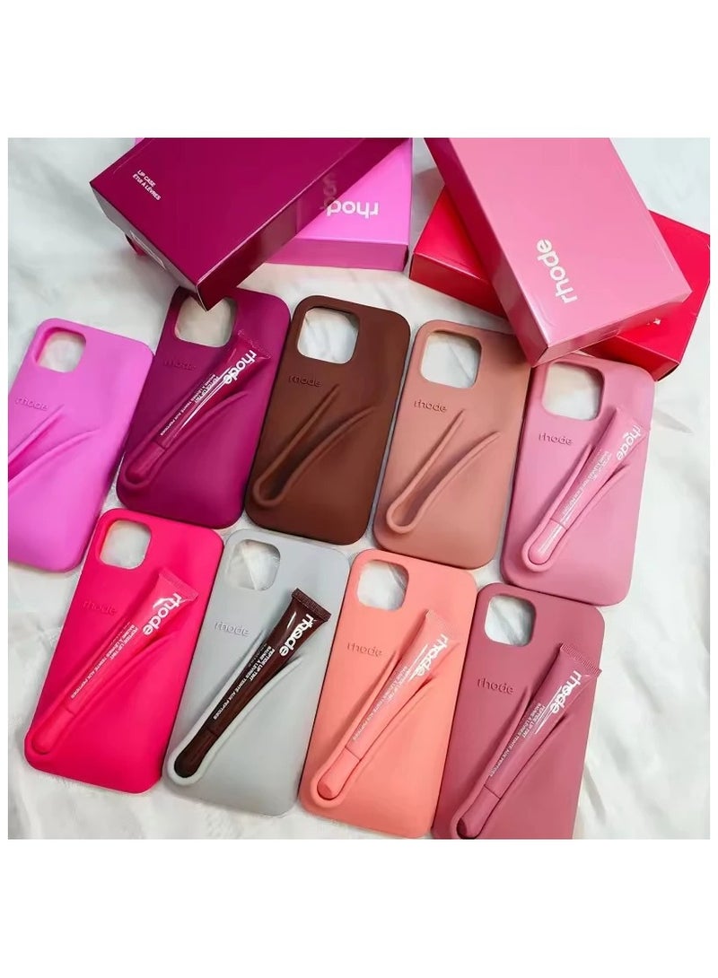 rhode Kafr Rhode Cell Phone Lip Holder Silicone Lip Gloss Cell Phone Holder Lip Holder iPhone Cell Phone Lip Holder Back (Smell Free) - Image 3
