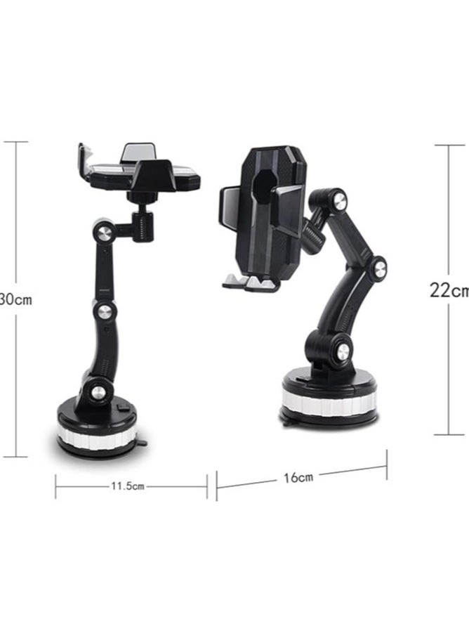 Generic - Cup Holder Phone Mount – Super Adhesion Car Phone Holder with 360° Rotation for Dashboard, Windshield, and Skylight - Image 1