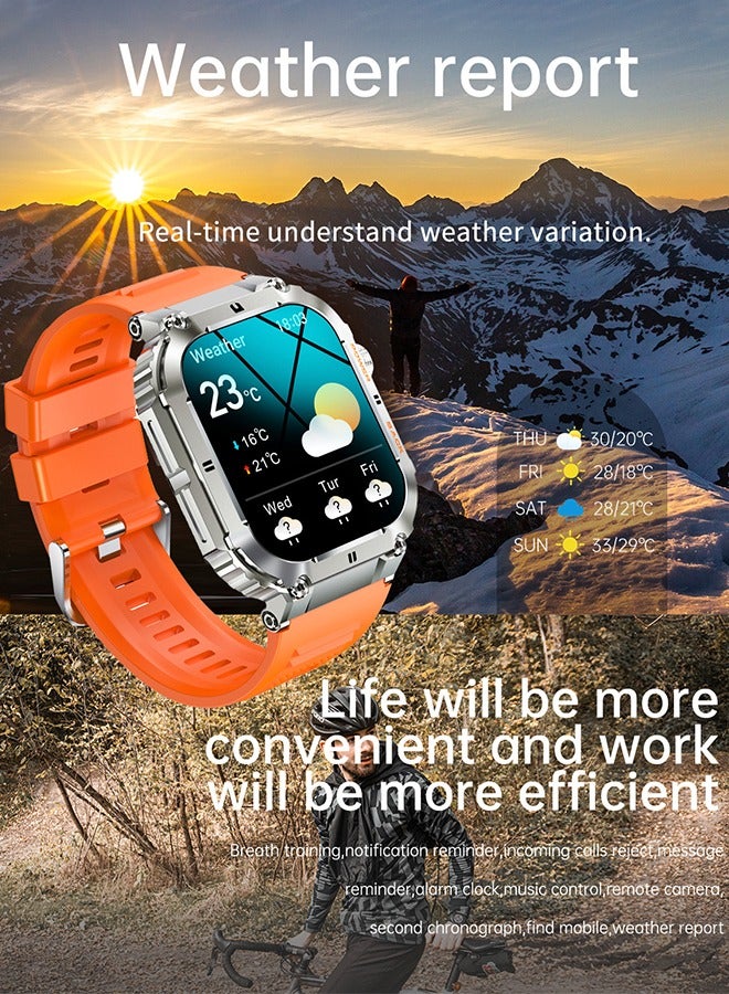 DUNISO Smart Watch, 1.96" HD Samrt Watches for Men, Fitness Tracker Watch with Blood Pressure/Heart Rate/Sleep Monitor, Smart Watch for Android/iOS Phones, IP67 Waterproof Sport Watch  - Image 5