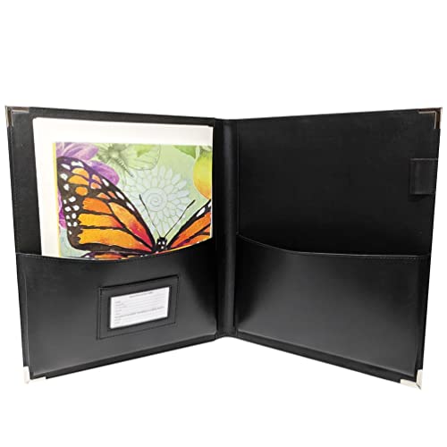 MSP Portfolio New! MSP Big Band Sheet Music Folder | 11.5" x 13.75" - Sheet Music Folios Storage Folder with Straps Closures for Band, Orchestra, Soloist, Piano - Instrument Player (MSP-240-Black) - Image 1