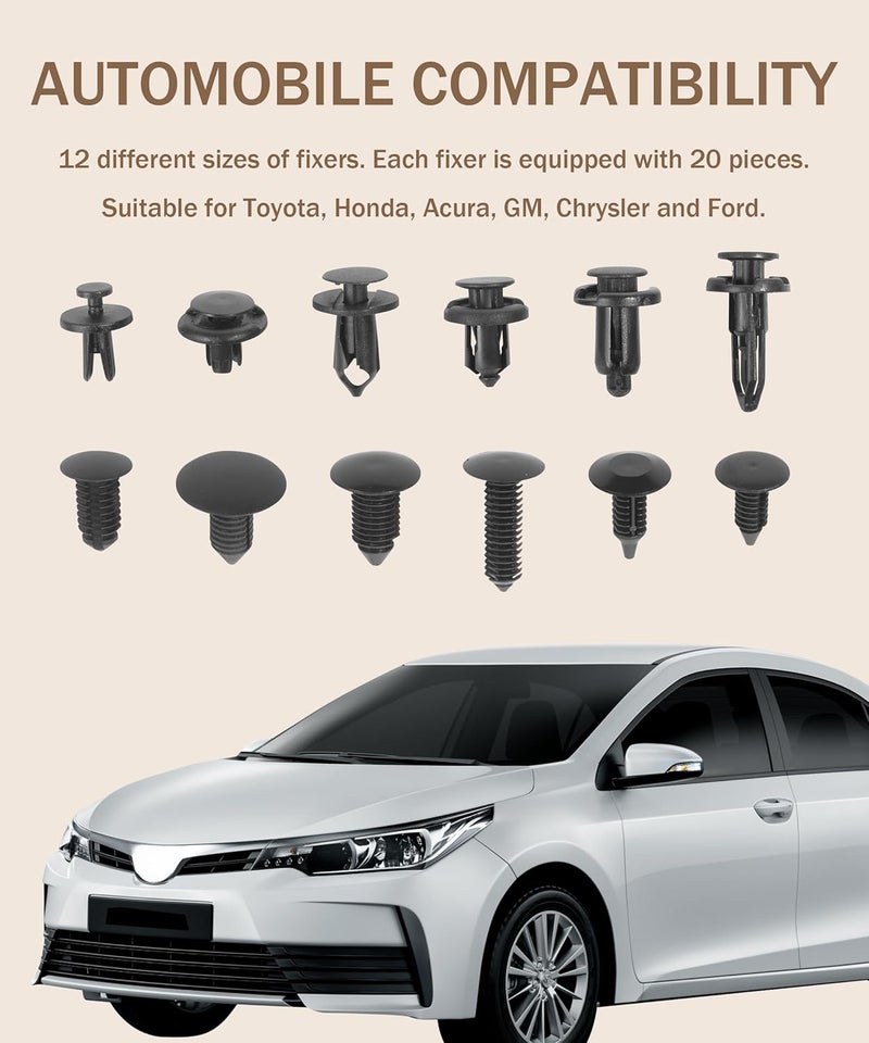 bylikeho 240 Pcs Automotive Clips Set - Image 4