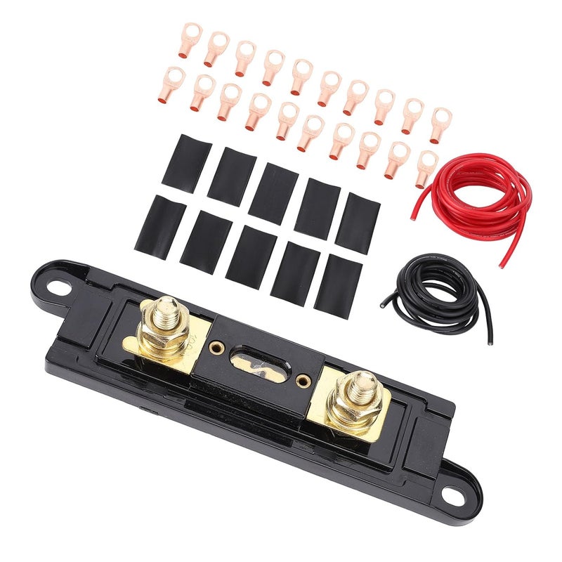 كابل بطارية Keenso 4AWG، سلك طاقة من الألومنيوم المغطى بالنحاس بطول 20 قدم لأنظمة ستيريو السيارة، مع أطراف حلقية مقاس 3/8 بوصة للسيارات والمركبات الترفيهية وعاكس الطاقة الشمسية - Image 5