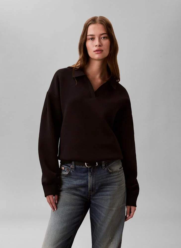 كالفن كلاين بلوفر بولو كبير الحجم بشعار