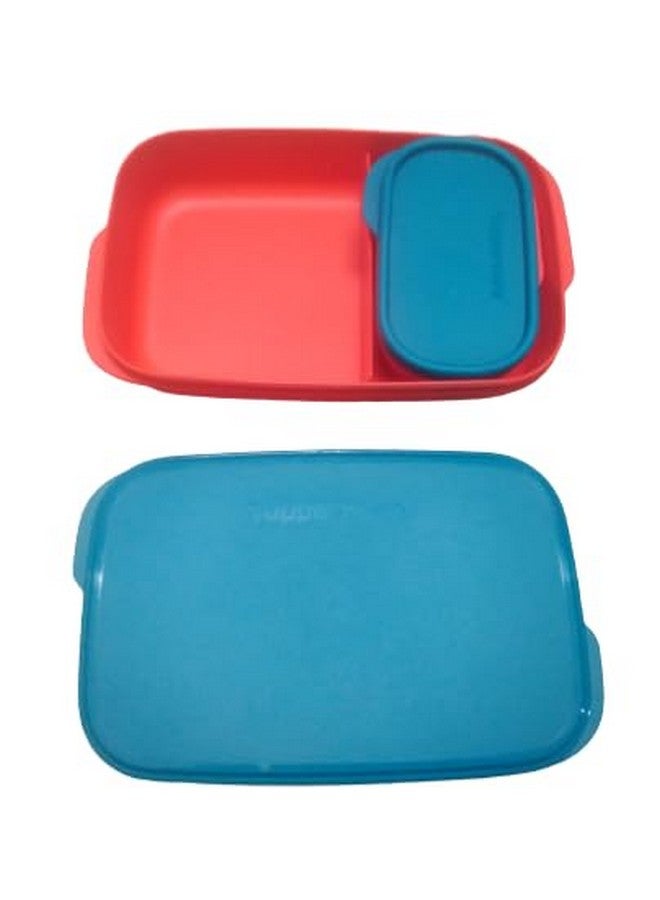 Tupperware Tupin Plastic Lunch Box, 500 ml (10-inch/Medium, Pink) - Image 5