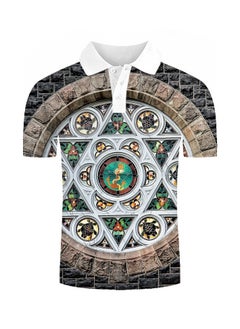 KUYING New One Piece Printed Casual Polo Shirt  - Image 1