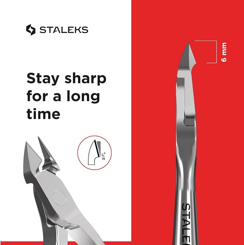 Staleks KM-04 Cuticle Nippers Total Length Approx. 10 cm Cutting Length 0.5 cm - Image 5