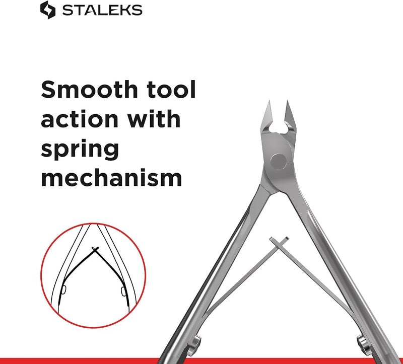 Staleks KM-04 Cuticle Nippers Total Length Approx. 10 cm Cutting Length 0.5 cm - Image 4