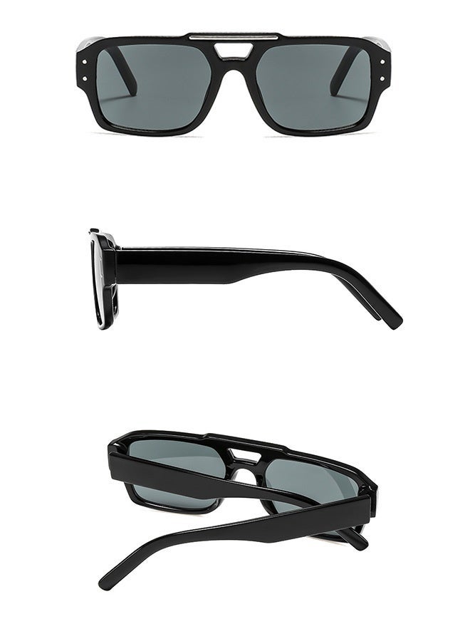 سِيكجُوك نظارات شمسية طيار رجعية للرجال والنساء بمقاس جسر مزدوج تصميم كلاسيكي وعصري للاستخدام اليومي مع حماية من الأشعة فوق البنفسجية نظارة شمسيه رجالية ونظاره نسائية نضارات شمسيه نسائيه ونساءيه ورجاليه ورجالي ونضرات رجال النظارات الشمسية أسود - Image 4