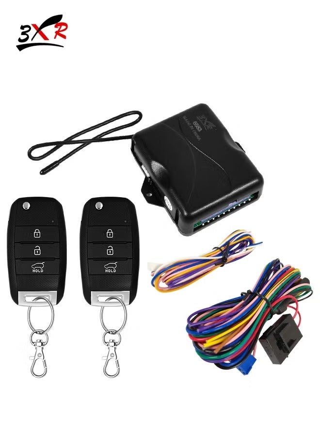 3XR Universal Remote Keyless Entry System with Central Door Locking, Trunk Release, and Remote Car Locator - Image 1