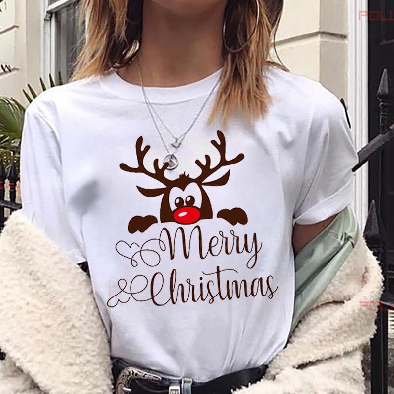 [Same day] cross-border supply of T-shirt printed T-shirt women's short-sleeved women's clothing - Image 1