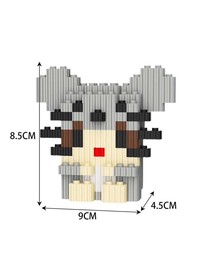 Miniature Small Particle Puzzle Building Blocks Gift Children's Educational Toy Puzzle (Little Mouse)  - Image 2