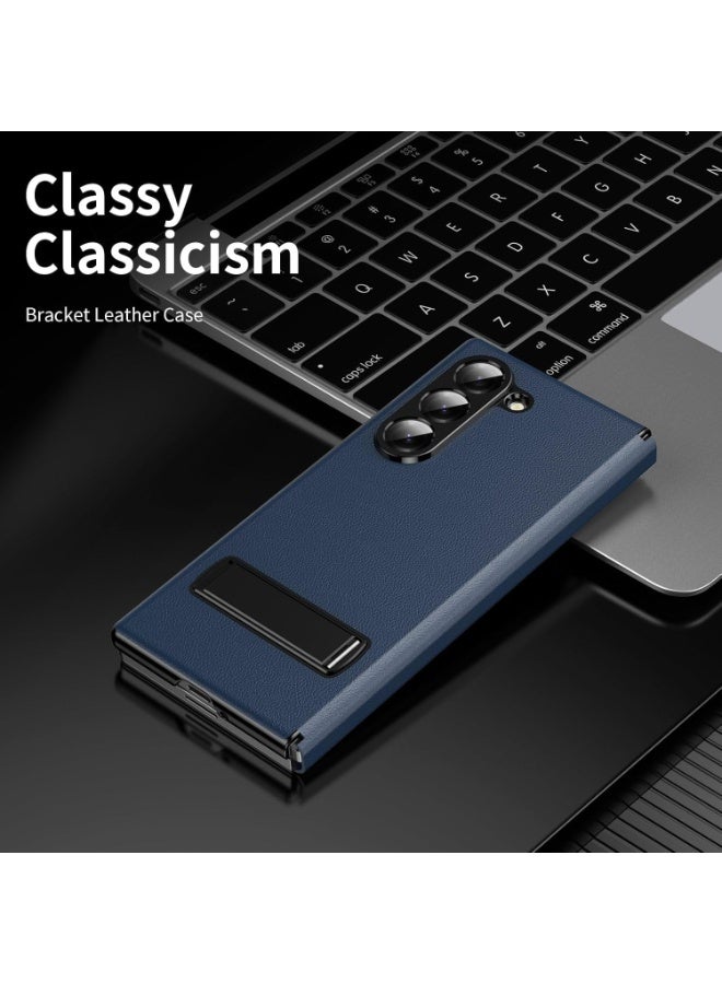 XIMAND جراب Ximand المغناطيسي القابل للطي لهاتف Samsung Galaxy Z Fold 7، مع حامل متعدد الزوايا، مصنوع من جلد فاخر عالي الجودة، مع غطاء واقٍ نحيف بمفصلة كاملة للجسم - Image 5
