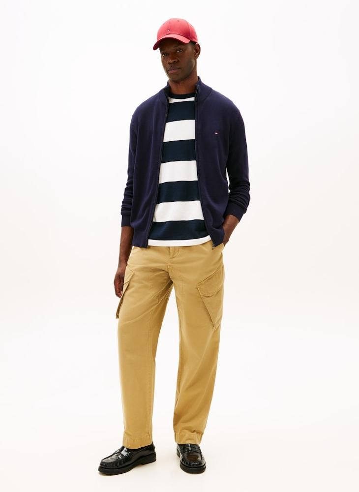 تومي هيلفيغر كنزة قطنية أساسية بسحاب كامل - Image 4