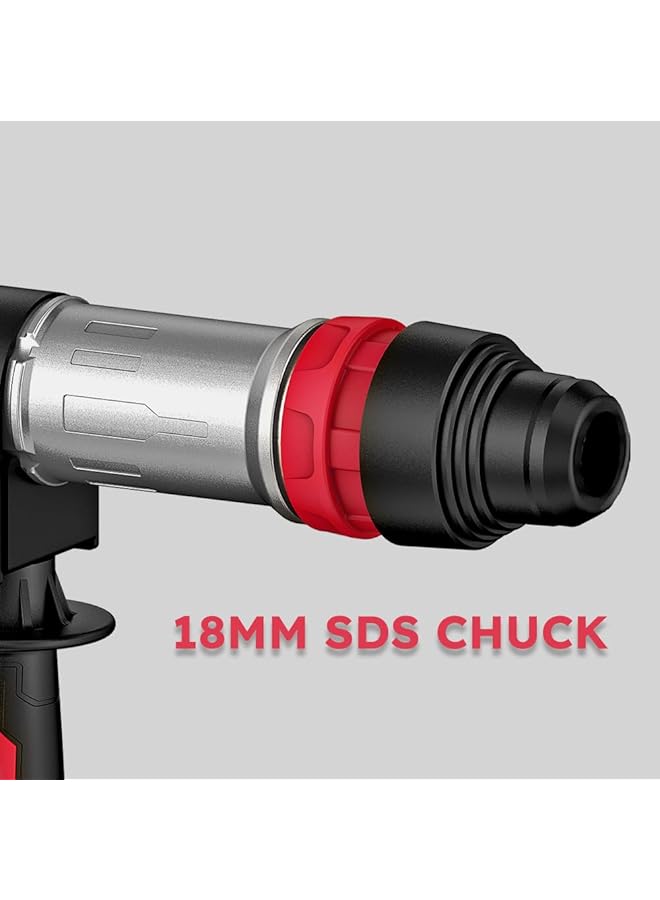 آي بيل مطرقة هدم Dh20 45 6.8 كجم 1500 وات محرك نحاسي تأثير 3700 الحد الأدنى للطاقة 20J سعة المقبض 18 مم Sds Max مع مقبض تحكم مضاد للاهتزاز - Image 3