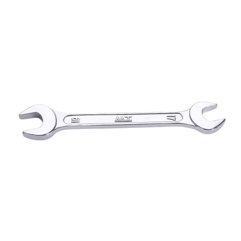 Utoolmart 185mm Length Metric Double Open End Wrench 17mm x 19mm Chrome Plated Carbon Steel