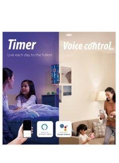 CAROSKI WIFI Smart Bulb with 1 Year Warranty - 9W Smart Wi-Fi Light Bulb Pack of 2 - LED Home light bulb Compatible with Alexa - Echo and Google Home Assistant - Bulb smart light has Multi Colors  - Image 5