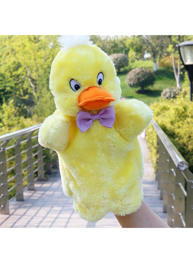 Bluejw New Style Bow Tie Bunny Hand Figure Doll Teaching Toy Gloves Children Early Education Storytelling Parent-child Comfort Plush Doll - Image 1